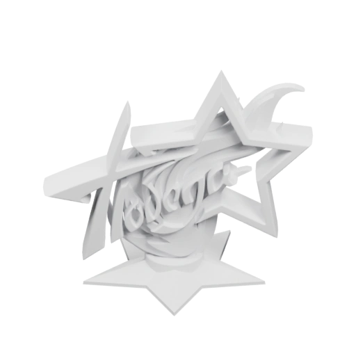 Стилизованная звезда с текстом