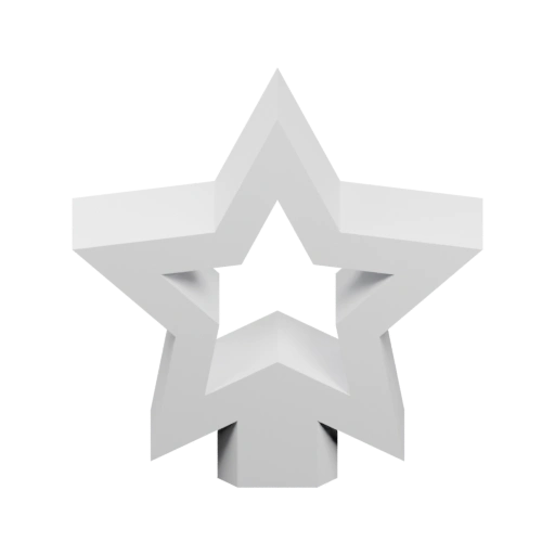 Геометрическая звезда с отверстием