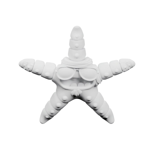 Звездообразный персонаж с очками