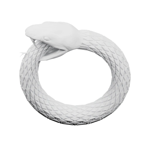 Змея, охватывающая кольцо