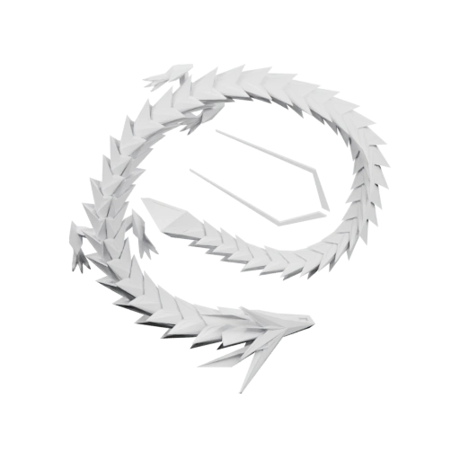 Спирально извивающаяся змея