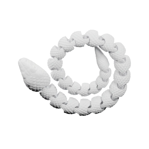 Спиральная змея с текстурой чешуи