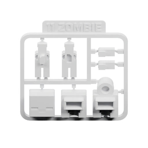 зомби из пластиковых деталей