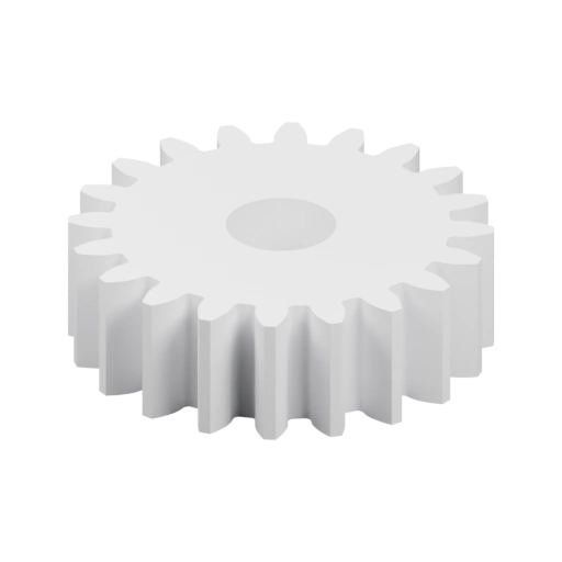 Зубчатое колесо с равномерными зубьями