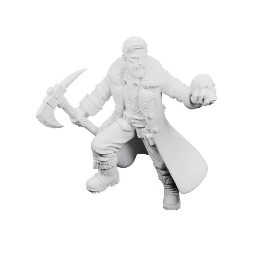 Воин в плаще с копьём