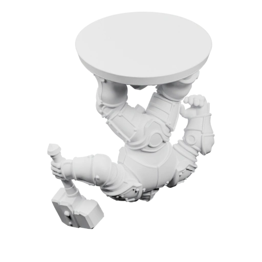 Массивный воин с тяжёлым щитом