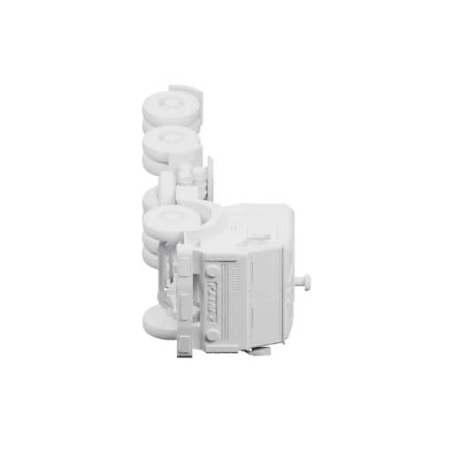 Грузовик с кабиной и колесами