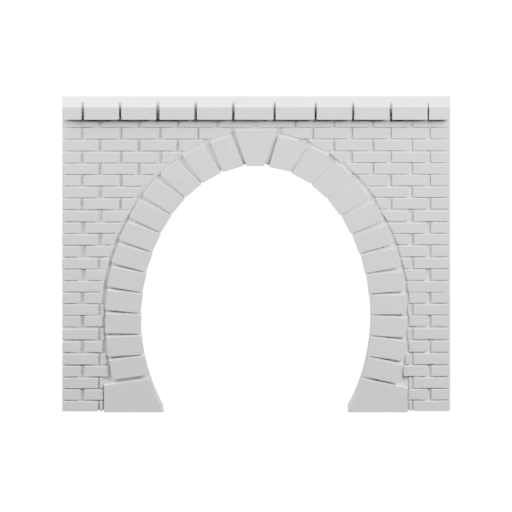 Арочный проход из камня