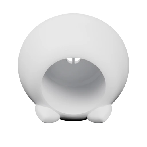 Кашпо кошачья голова с дренажем