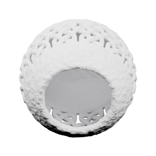 Круглая чаша с тонкой кельтской вязью