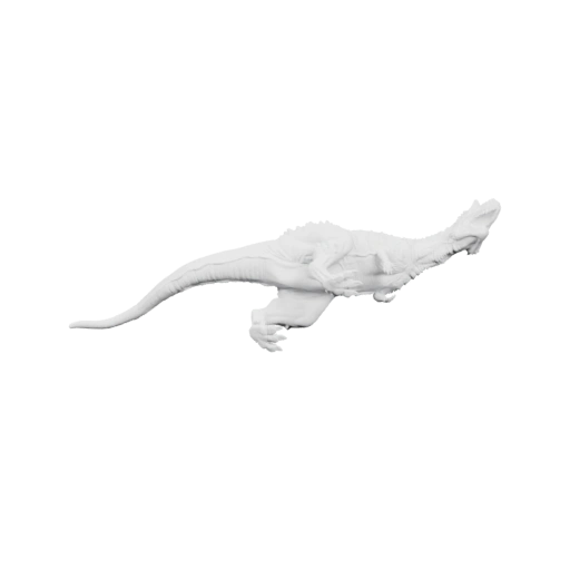 Динозавр с длинным хвостом и клювом