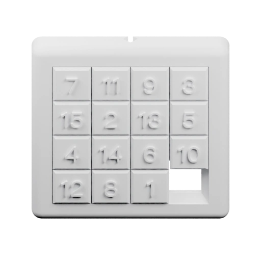 Клавиатура с цифрами и отверстием