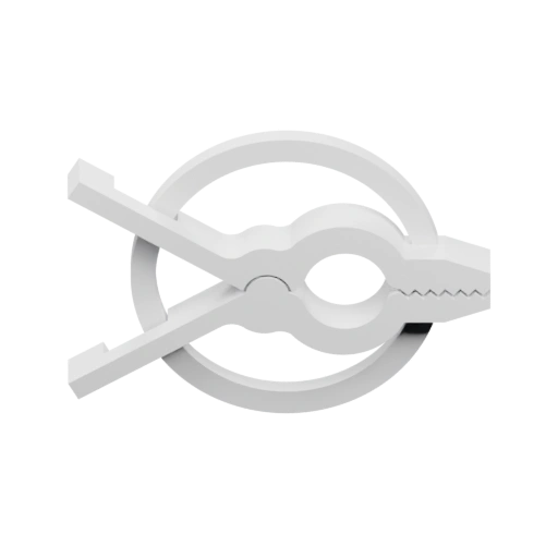 Кламп для одежды с зубчатым краем