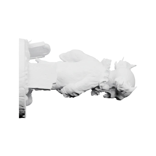 Клоун в позе с тыквой