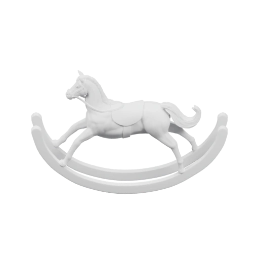 Деревянный конь на подставке