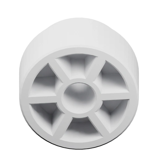 Колесо с радиальными ребрами