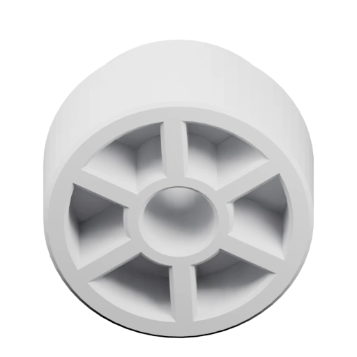 Колесо с радиальными каналами