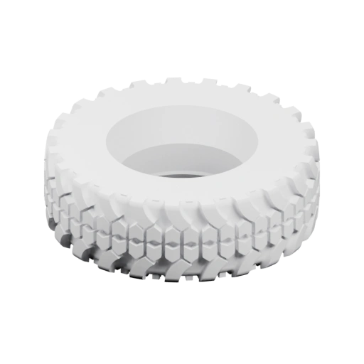 Колесо с рифленой поверхностью