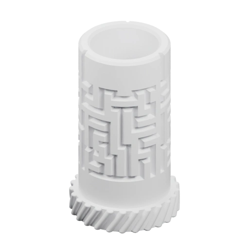 Колонна с рельефным лабиринтом