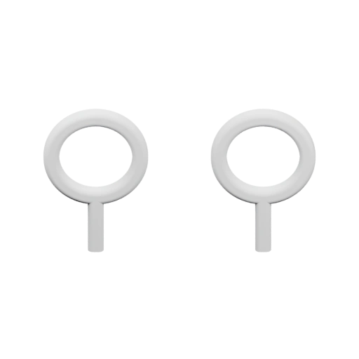 Два одинаковых кольца с ножками
