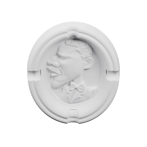 С рельефным портретом