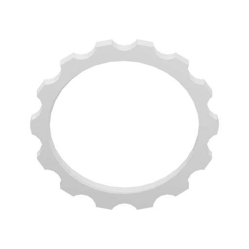 Кольцо с зубчатым ободом