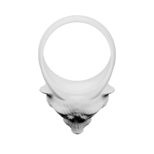 Кольцо с ушами и носом