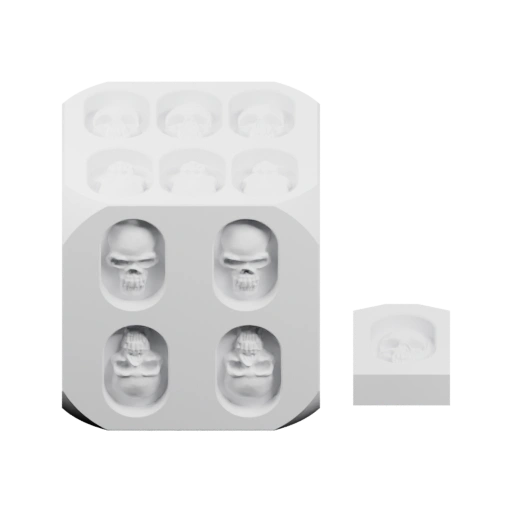 Шесть углублений с черепами