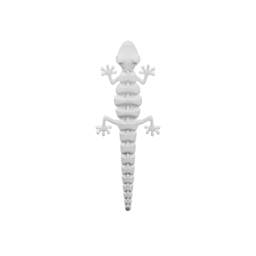 Скелет геккона в стиле пиксельного искусства