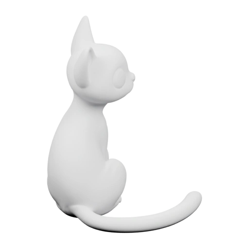 Сидящий кот с выразительными глазами