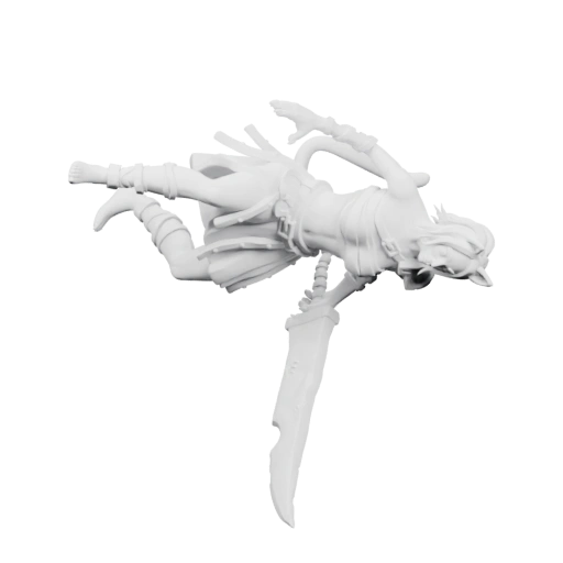 Девушка в позе прыжка