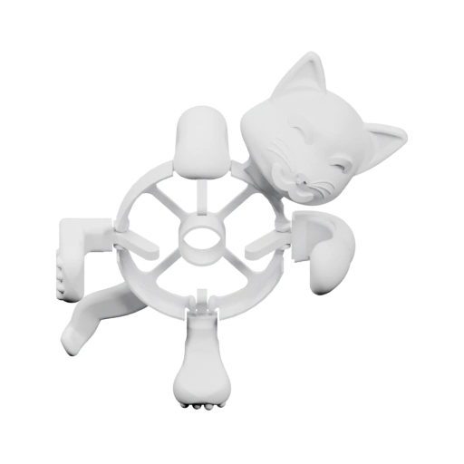 Кошка с рулём