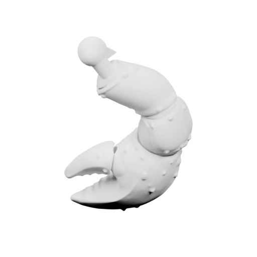 Краб с детализированными элементами