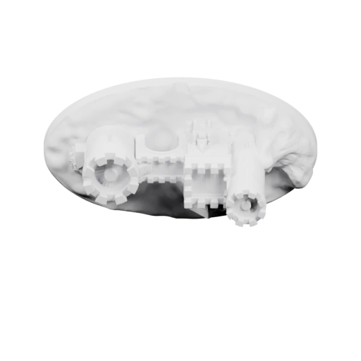 Архитектурный фрагмент со структурой