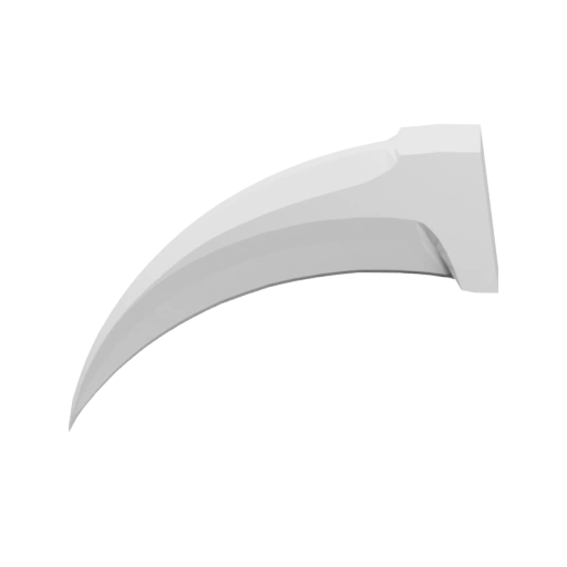 Кривой клинок с острым концом