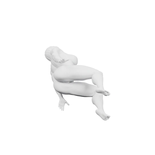 Женская фигура в позе крика