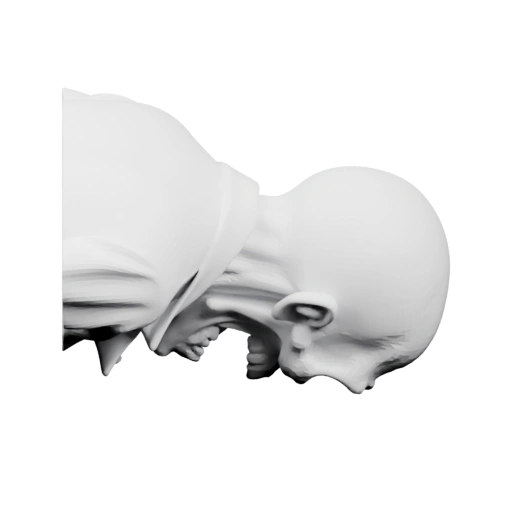 Зомби в позе крика