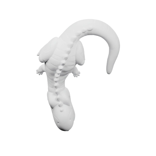 Крокодил в изогнутой позе