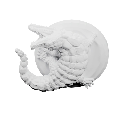 Крокодил в динамичной позе