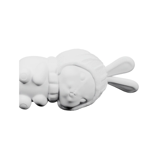 Кролик в шапке спит