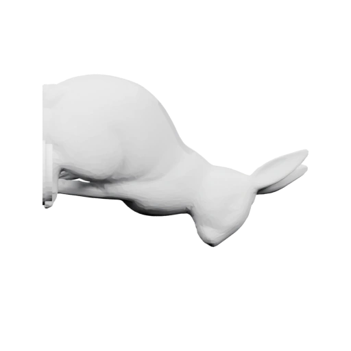 Кролик в позе сидения