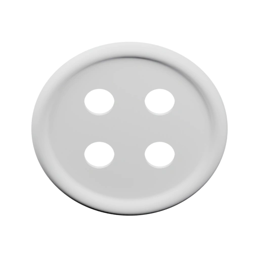 Круглая вилка с четырьмя отверстиями