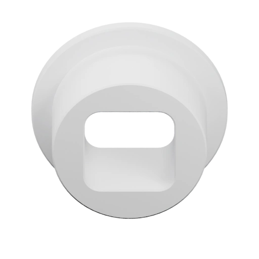 Круглая вставка с прямоугольным отверстием