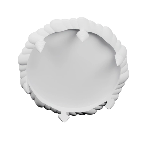 Круглая модель с рельефным краем