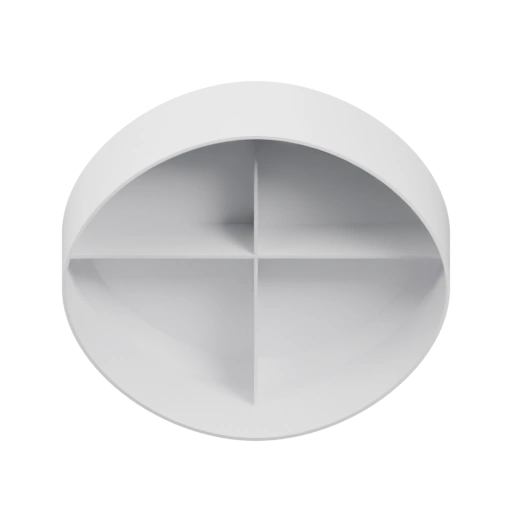 Круглая полка с четырьмя секциями