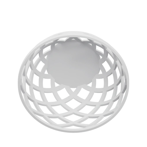 Структурированная круглая корзина с отверстиями