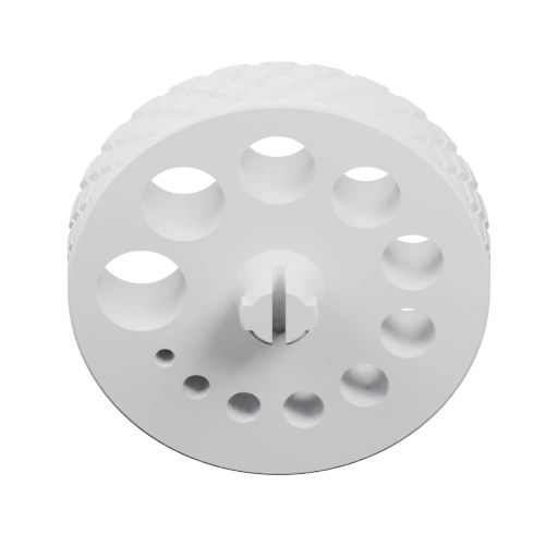 Вращающийся элемент с отверстиями