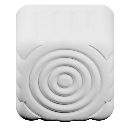 Круглый элемент с рельефным краем