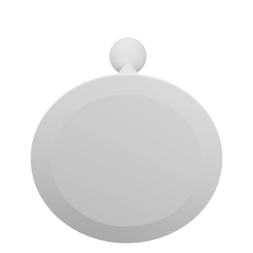 Круглый предмет с верхней частью