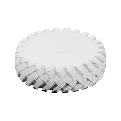 Круглый объект с рельефным узором